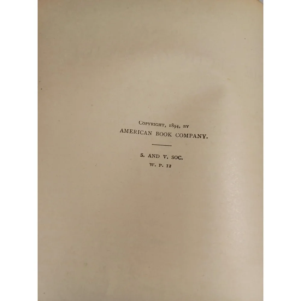 Vintage Introduction To The Study‎ Of Society Small Vincent Blue Cloth HC 1894